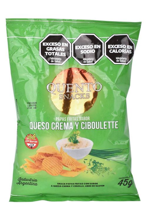 Papas Fritas Quento Crema Ciboulette 45G
