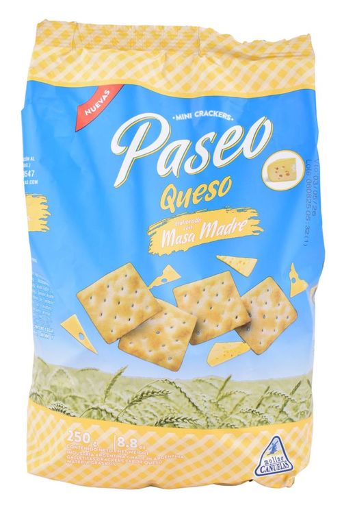 Galletas Paseo Crackers Queso 250G