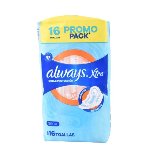 Toallas Femeninas Always Doble Protecc Seca 16