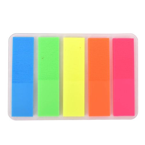 Notas Adhesivas Banderita 4.5x1cm Color Fluo 5Un