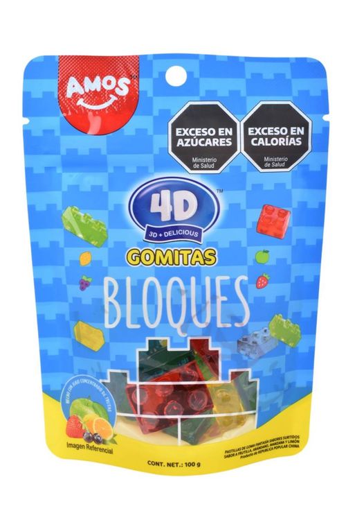 Gomitas Gam Amos 4D Bloques Interactivos 100G