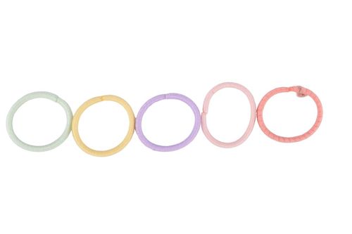 Gomitas para Cabellos Finitas Box Acrilico Octogonal 100Pz