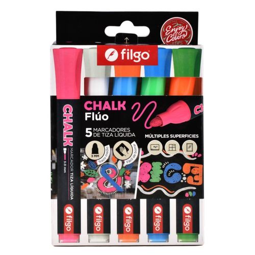Marcadores Filgo Tiza liquida Chalk 3.0 5Un