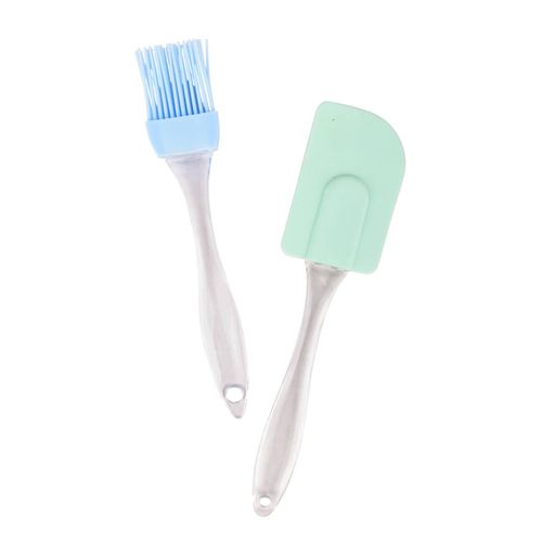 Set Pincel+Espátula de Silicona 16CM 2Pz