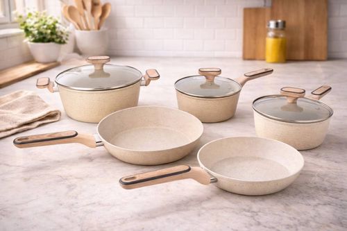 Batería de Cocina Aluminio Color 3.5MM 10Pz