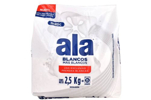 Jabón Polvo Ala Matic Blanco + Blanco 2.5KG