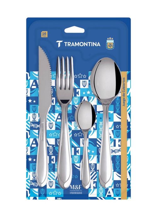 Juego de Cubiertos Tramontina Acero Inoxidable Argentina 24