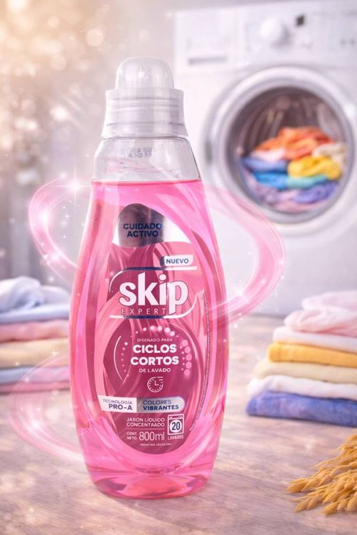 Jabón Líquido Skip Concentrado Cuidado Bot 800ML