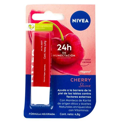 Protector Labial Nivea Fruity Shine Cereza