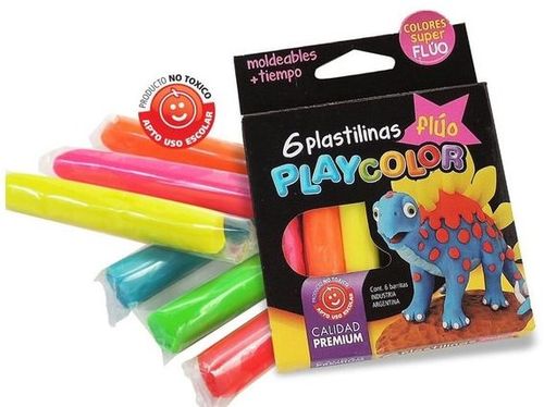 Plastilinas Playcolor Fluo 6