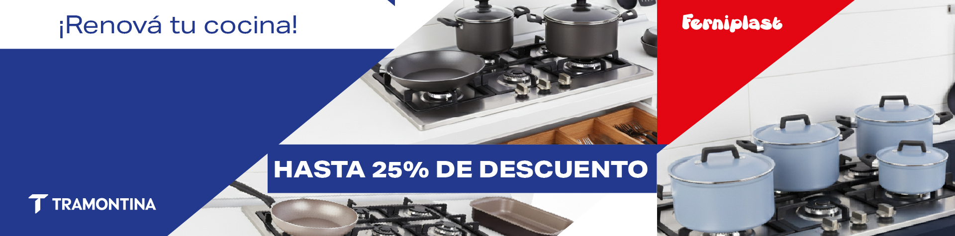 Llego es especial tramontina a ferniplast, los mejores productos para renovar tu cocina al mejor precio en ferniplast.com