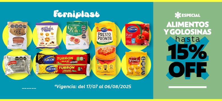Las mejores ofertas en galletas, golosinas, merienda en Ferniplast - Ver mas productos destacados haciendo Clic